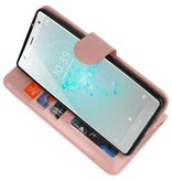 Wallet Cases Case for Xperia XZ2 Pink