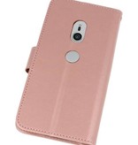 Custodia a portafoglio per Xperia XZ2 rosa