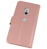 Custodia a portafoglio per Xperia XZ2 rosa
