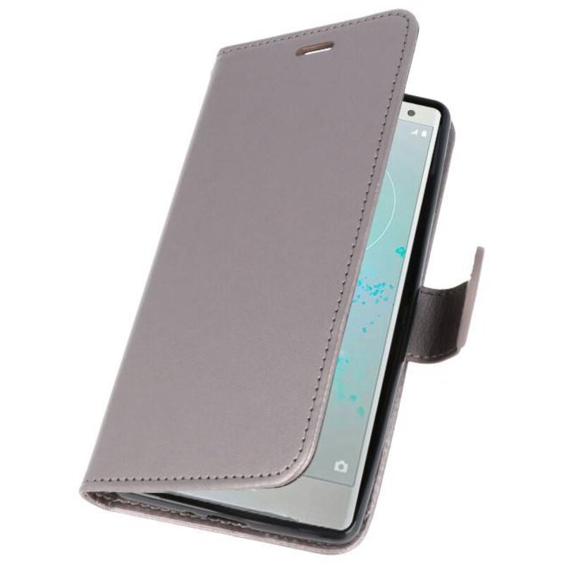 Étui portefeuille pour Xperia XZ2 Gris