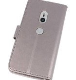 Custodia a Portafoglio per Xperia XZ2 Grigio