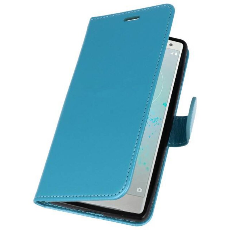 Custodia a portafoglio Custodia per Xperia XZ2 Turchese