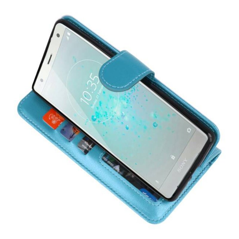 Wallet Cases Case for Xperia XZ2 Turquoise