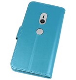 Wallet Cases Hoesje voor Xperia XZ2 Turquoise