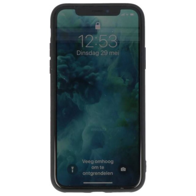 Custodie Diamand Lilies per iPhone X Blue