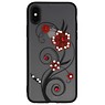 Diamand Lilies Cases for iPhone X Red