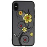 Diamand Lilies Cases for iPhone X Yellow