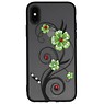 Custodie Diamand Lilies per iPhone X Green
