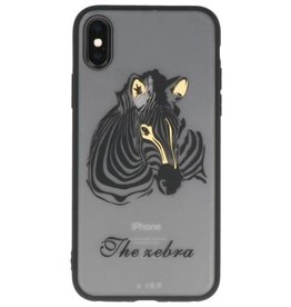 Custodie per animali in TPU per iPhone X Zebra