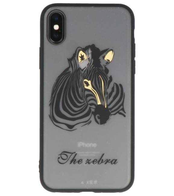 Dieren TPU Hoesjes Cases voor iPhone X Zebra