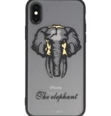 Dieren TPU Hoesjes Cases voor iPhone X Olifant