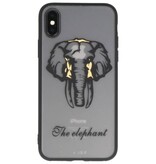 Dieren TPU Hoesjes Cases voor iPhone X Olifant
