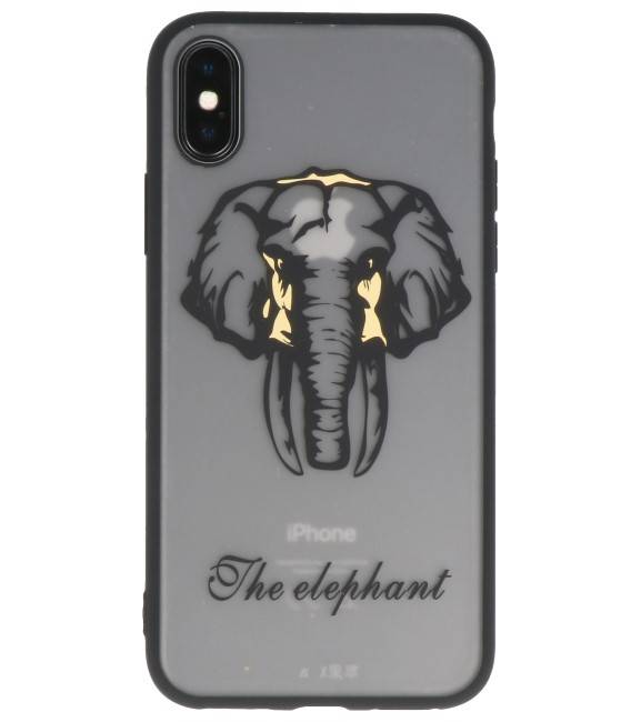 Dieren TPU Hoesjes Cases voor iPhone X Olifant