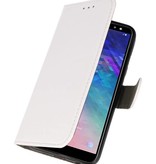 Bookstyle Wallet Cases Tasche für Galaxy A6 2018 Weiß