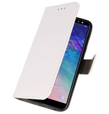 Bookstyle Wallet Cases Tasche für Galaxy A6 2018 Weiß