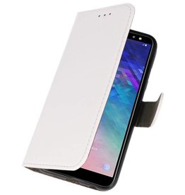 Bookstyle Wallet Cases Taske til Galaxy A6 2018 White