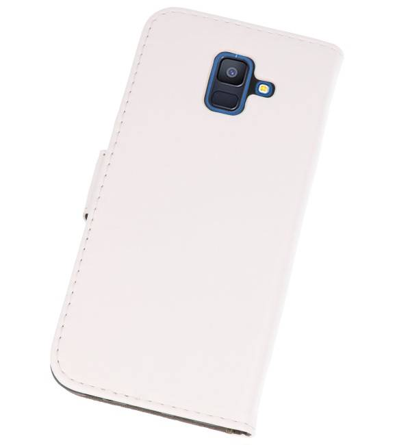 Bookstyle Wallet Cases Hoesje voor Galaxy A6 2018 Wit