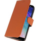 Estuche para estuches de Bookstyle Wallet para Galaxy A6 2018 Brown