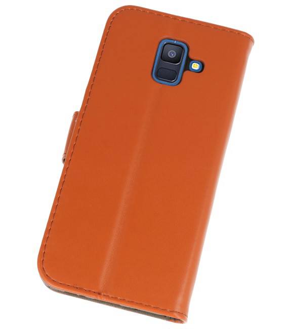 Bookstyle Wallet Cases Hoesje voor Galaxy A6 2018 Bruin