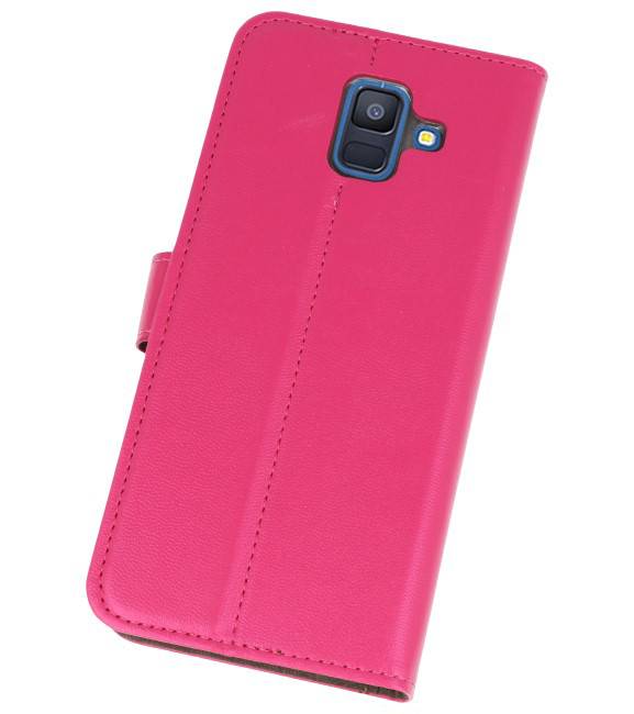 Bookstyle Wallet Cases Tasche für Galaxy A6 2018 Pink