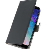 Bookstyle Wallet Cases Tasche für Galaxy A6 Plus 2018 Schwarz