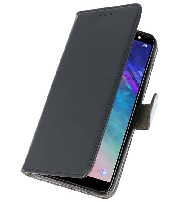 Bookstyle Wallet Cases Case for Galaxy A6 Plus 2018 Black