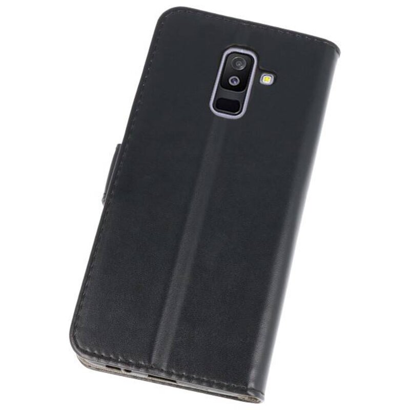 Custodia a portafoglio per Custodia per Galaxy A6 Plus 2018 Nero