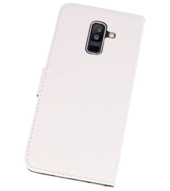 Bookstyle Wallet Cases Tasche für Galaxy A6 Plus 2018 Weiß