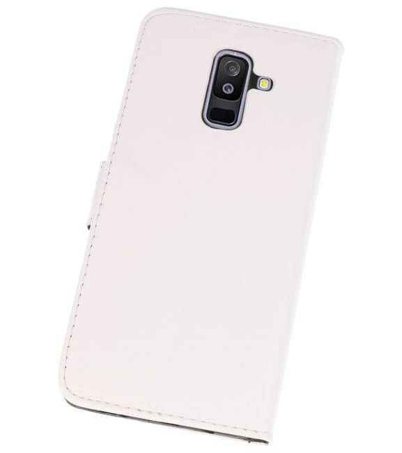 Bookstyle Wallet Cases Taske til Galaxy A6 Plus 2018 White