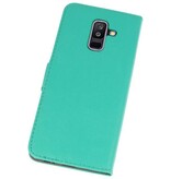 Custodia a portafoglio per Custodia per Galaxy A6 Plus 2018 Verde