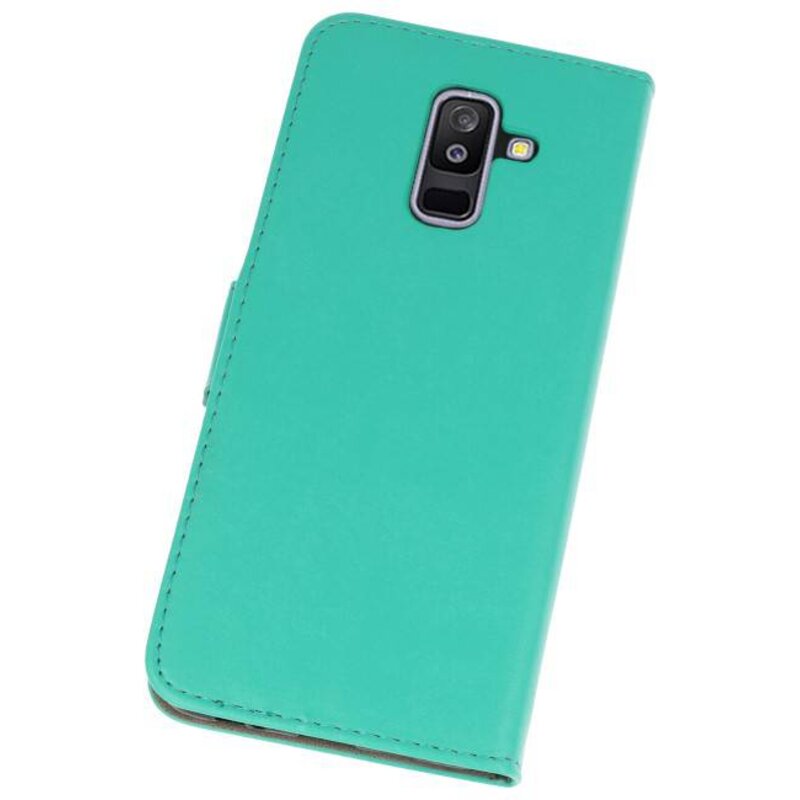 Custodia a portafoglio per Custodia per Galaxy A6 Plus 2018 Verde