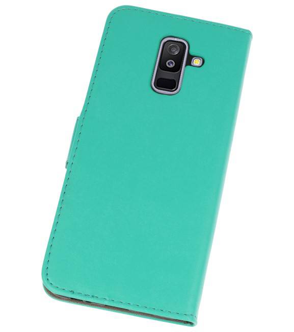 Bookstyle Étui portefeuille pour Galaxy A6 Plus 2018 Vert