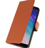Bookstyle Wallet Cases Taske til Galaxy A6 Plus 2018 Brown