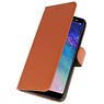 Bookstyle Wallet Cases Case for Galaxy A6 Plus 2018 Brown