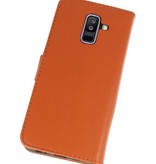 Bookstyle Wallet Cases Case for Galaxy A6 Plus 2018 Brown