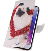 Hondje Bookstyle Hoesje voor Galaxy J4 2018