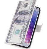 Dollar Bookstyle Hoesje voor Galaxy J4 2018