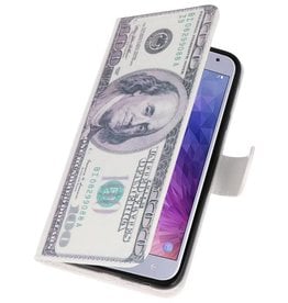 Dollar Bookstyle Case pour Galaxy J4 2018