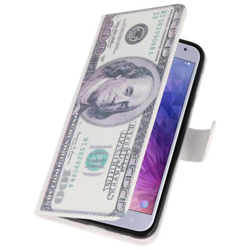 Dollar Bookstyle Case pour Galaxy J4 2018
