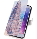 Tempel 1 Bookstyle Case für Galaxy J4 2018