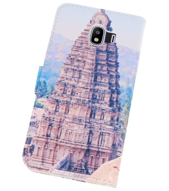 Temple 1 Bookstyle Case for Galaxy J4 2018