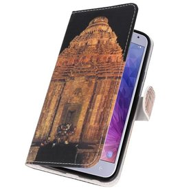 Etui Bookstyle Temple 2 pour Galaxy J4 2018