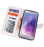 Temple 2 Bookstyle Hoesje voor Galaxy J4 2018