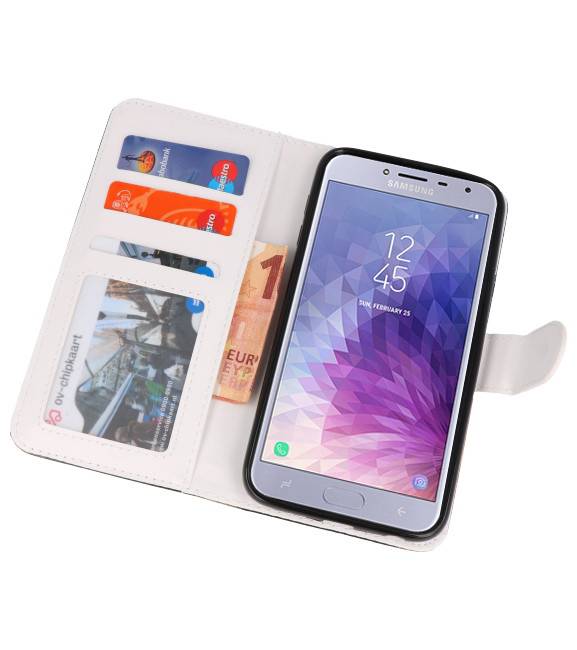 Temple 2 Bookstyle Tasche für Galaxy J4 2018