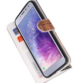 Temple 2 Bookstyle Hoesje voor Galaxy J4 2018