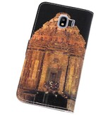 Temple 2 Bookstyle Tasche für Galaxy J4 2018