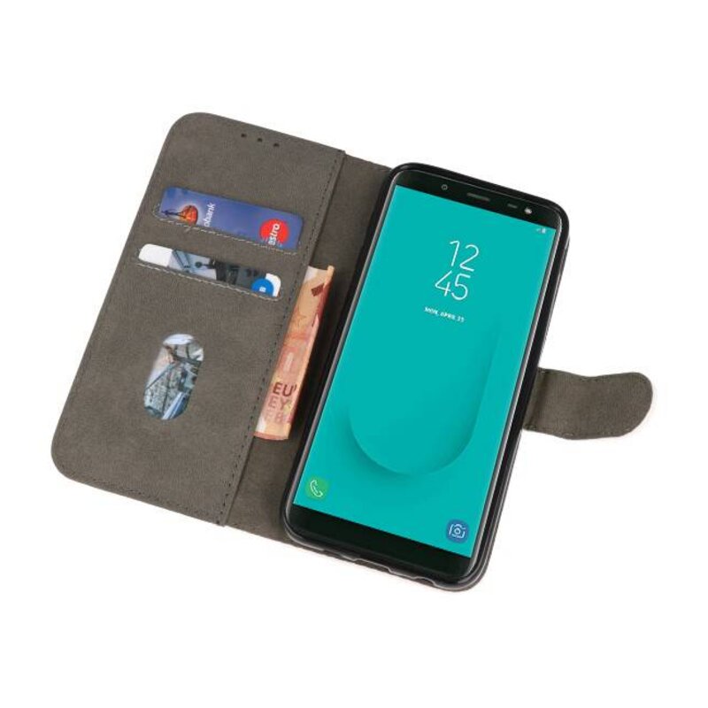 Bookstyle Wallet Cases Taske til Galaxy J6 2018 White