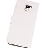 Etui Portefeuille Bookstyle pour Galaxy J6 2018 Blanc