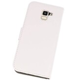 Bookstyle Wallet Cases Tasche für Galaxy J6 2018 Weiß