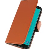 Bookstyle Wallet Cases Tasche für Galaxy J6 2018 Braun